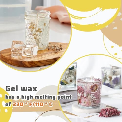 Gel Wax Candle Making Kit with Electric Melter and Accessories