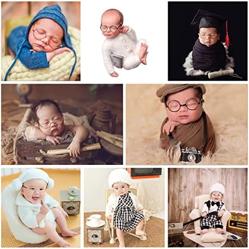 Newborn Photography Props Fake Glasses Halloween Santa Cosplay