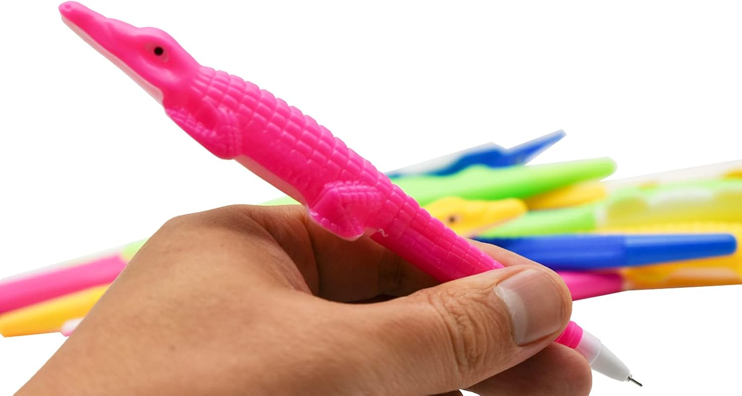 Maydahui 12 Pcs Cute Alligator Gel Pens