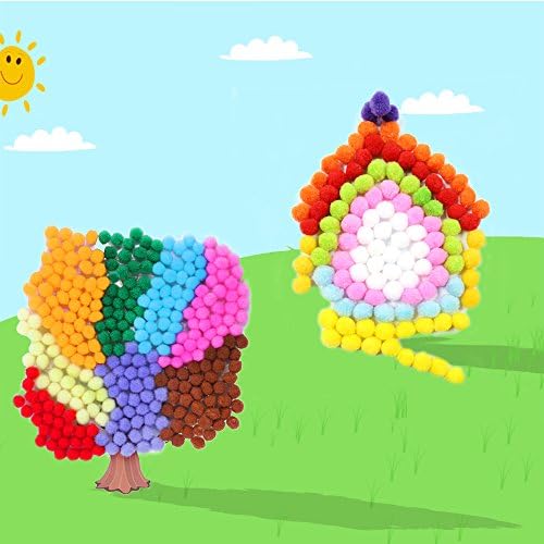 Caydo 400 Pcs Assorted 1 Inch Pom Poms Craft Supplies