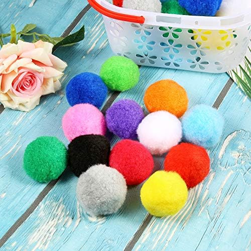 Pllieay 120Pcs 2 Inch Assorted Pom Poms for Crafts