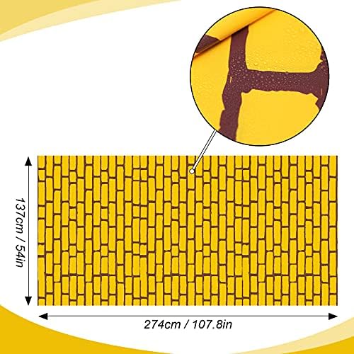Chuangdi Halloween Brick Wall Backdrop Decal Set
