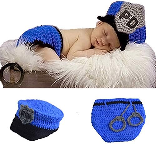 Newborn Baby Crochet Costume Photography Prop Set