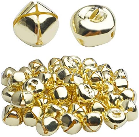 BronaGrand 50pcs Jingle Bells DIY Christmas Craft Bells