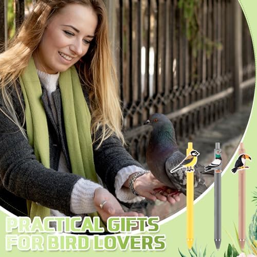 12 Pcs Bird Themed Ballpoint Pens for Bird Lovers