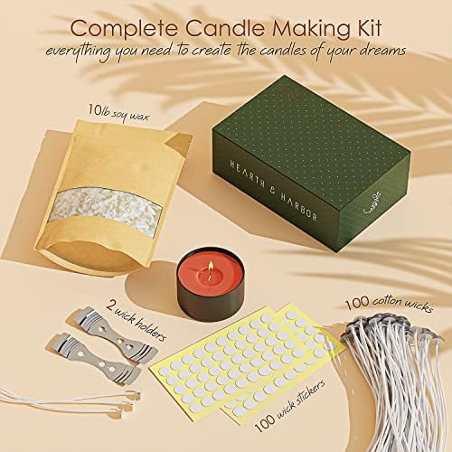 Hearth And Harbor Soy Wax Flakes and Candle Kit
