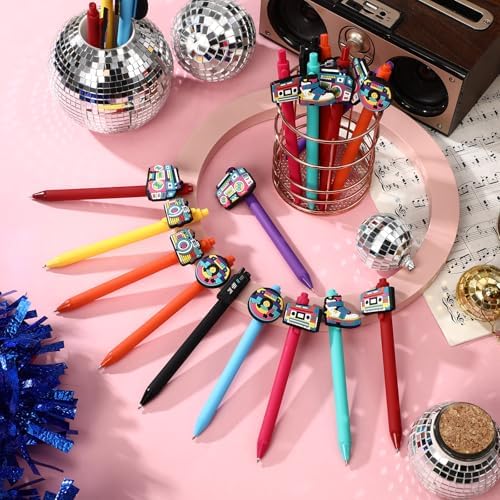 20 Pcs Retro 80s 90s Music Themed Ballpoint Pens