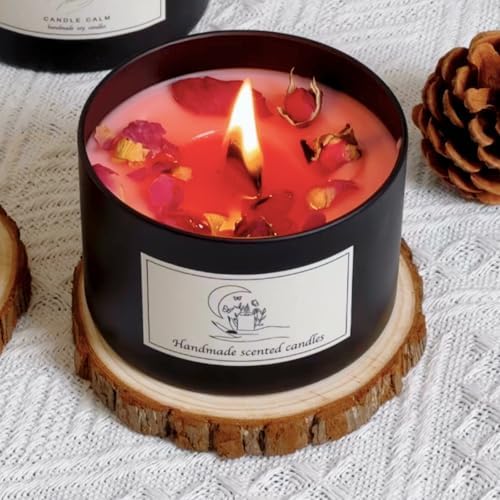 24PCS Black Candle Tins with Lids for Candle Making
