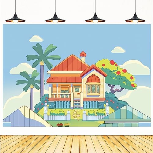 Pinkstep Happy Birthday Cartoon Backdrop for Kids