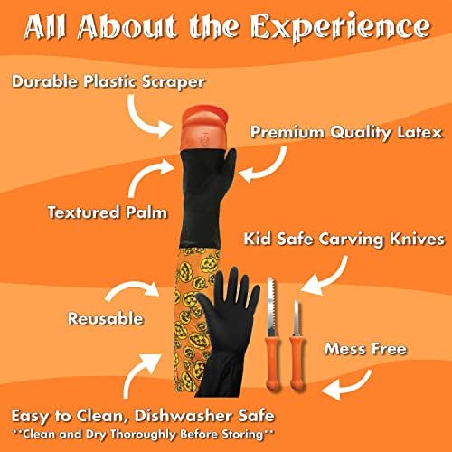 Pumpkin Scraper Glove Mess Free Carving Kit for Adults