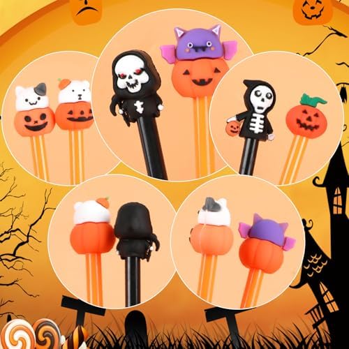 LOMIMOS 30 Pcs Halloween Gel Ink Pens