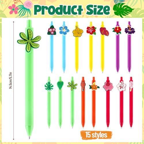 30 Hawaiian Luau Ballpoint Pens Summer Party Favors Gift Set