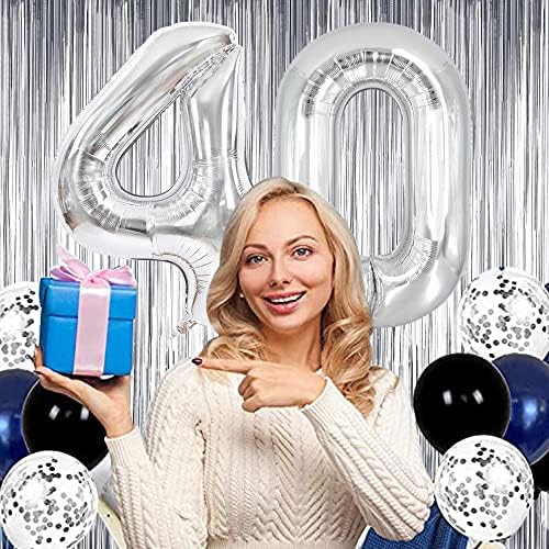 BEISHIDA 2 Pcs Silver Door Streamers Tinsel Curtain