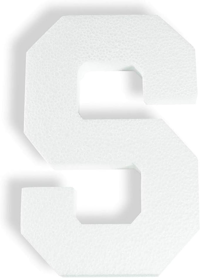 Andersons White Foam Letters S Set of 3