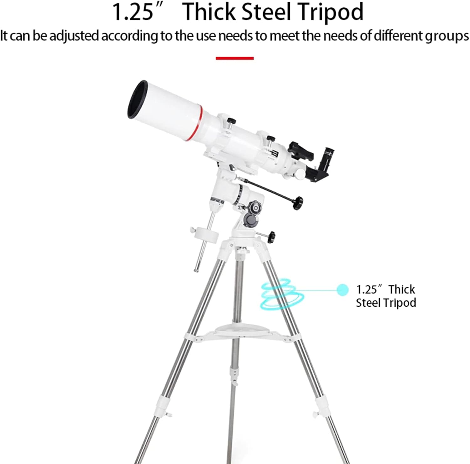 Refractor Telescope for Adults and Kids with 102mm Aperture