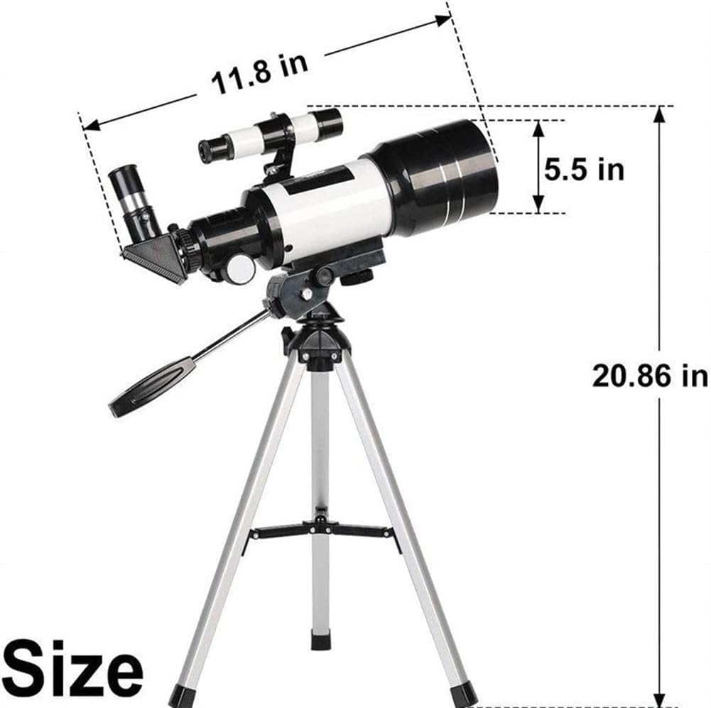 70mm Aperture Refractor Telescope with Smartphone Adapter for Kids and Adults