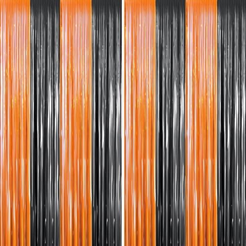 FECEDY 2pcs Metallic Tinsel Curtain for Party Decorations