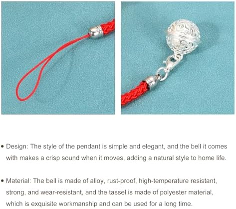 Uxcell 3 Pcs Cellphone Strap Pendant with Bell