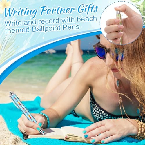 36 Pcs Summer Hawaiian Gel Pens Black 10mm Smooth Writing