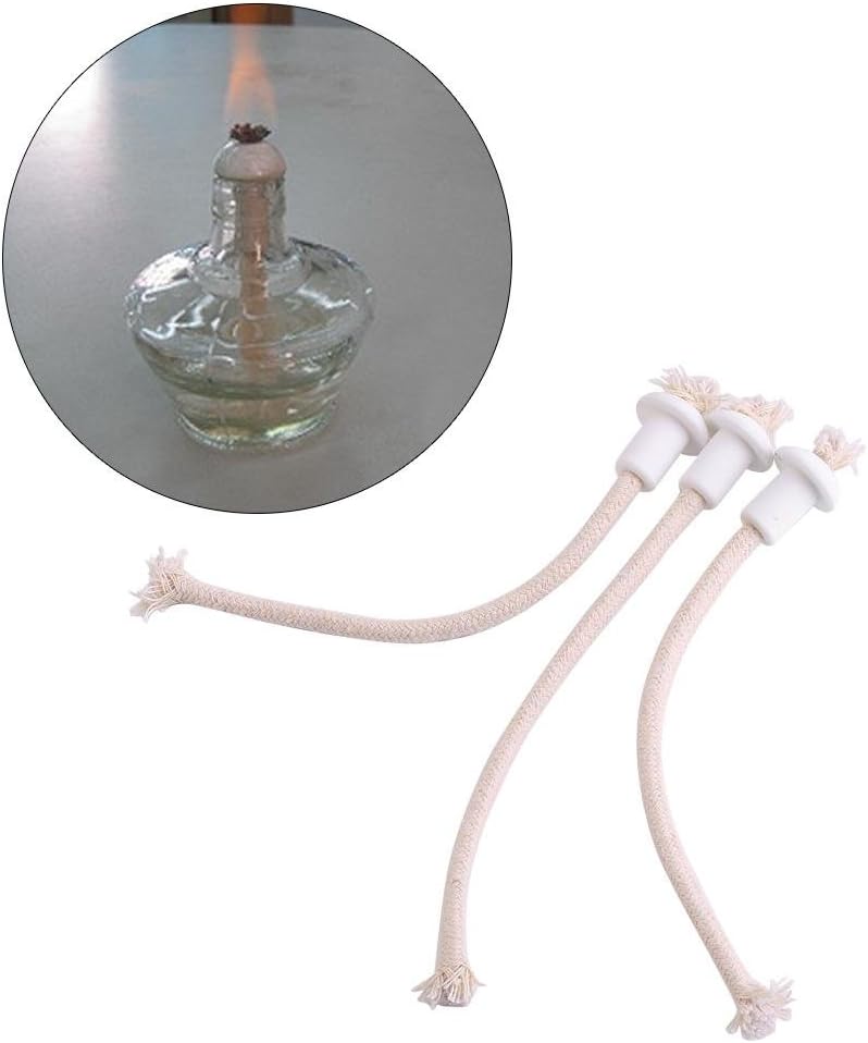 7Pcs Wine Bottle Wicks with Ceramic Holder