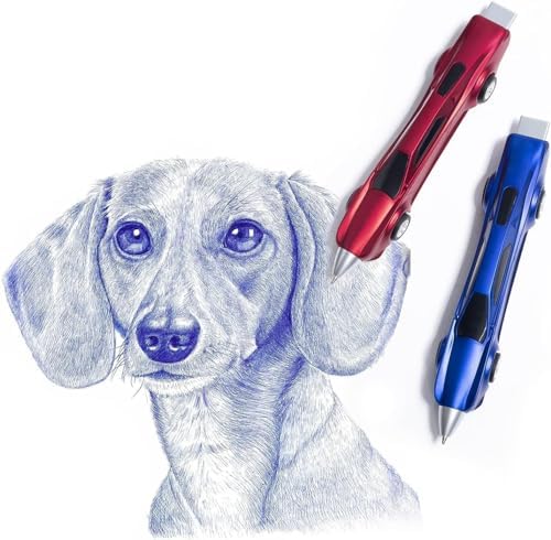 12PCS Racing Car Ballpoint Pens for Kids School Supplies Gifts Blue Ink