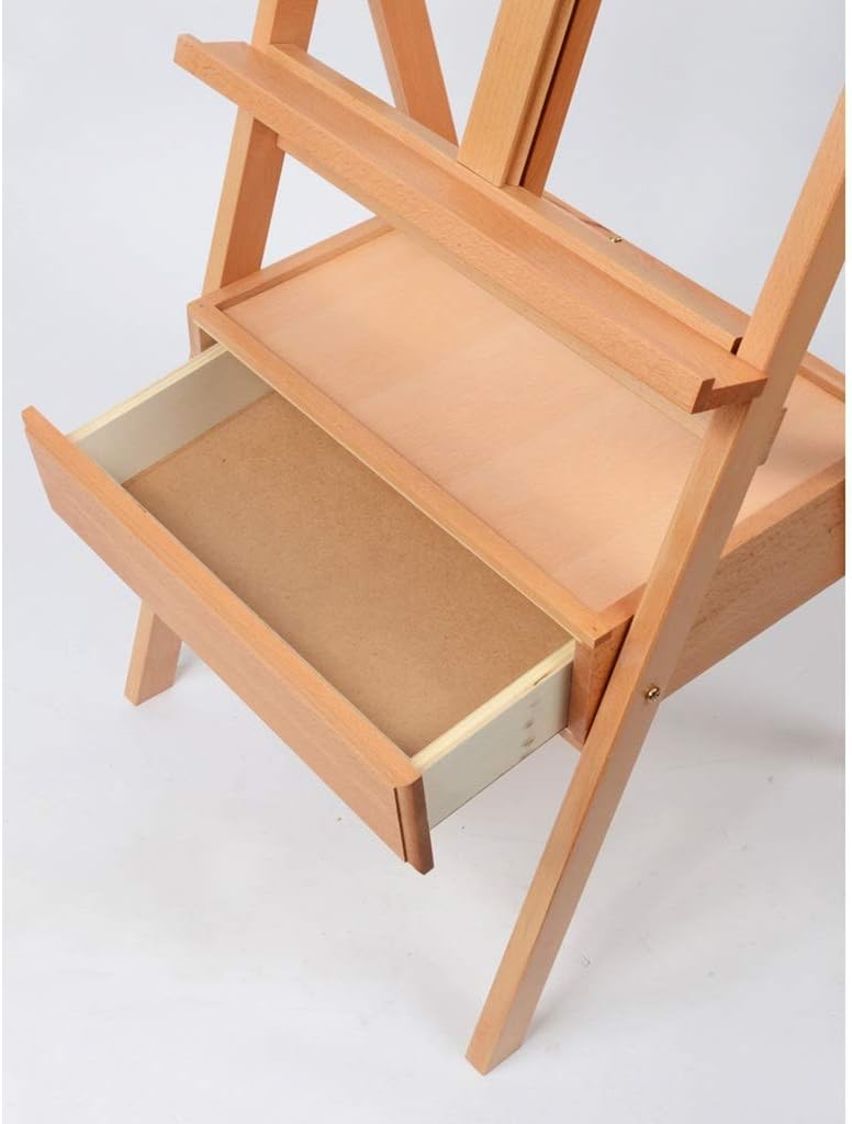 Adjustable Art Easel with Drawer and Polished Surface