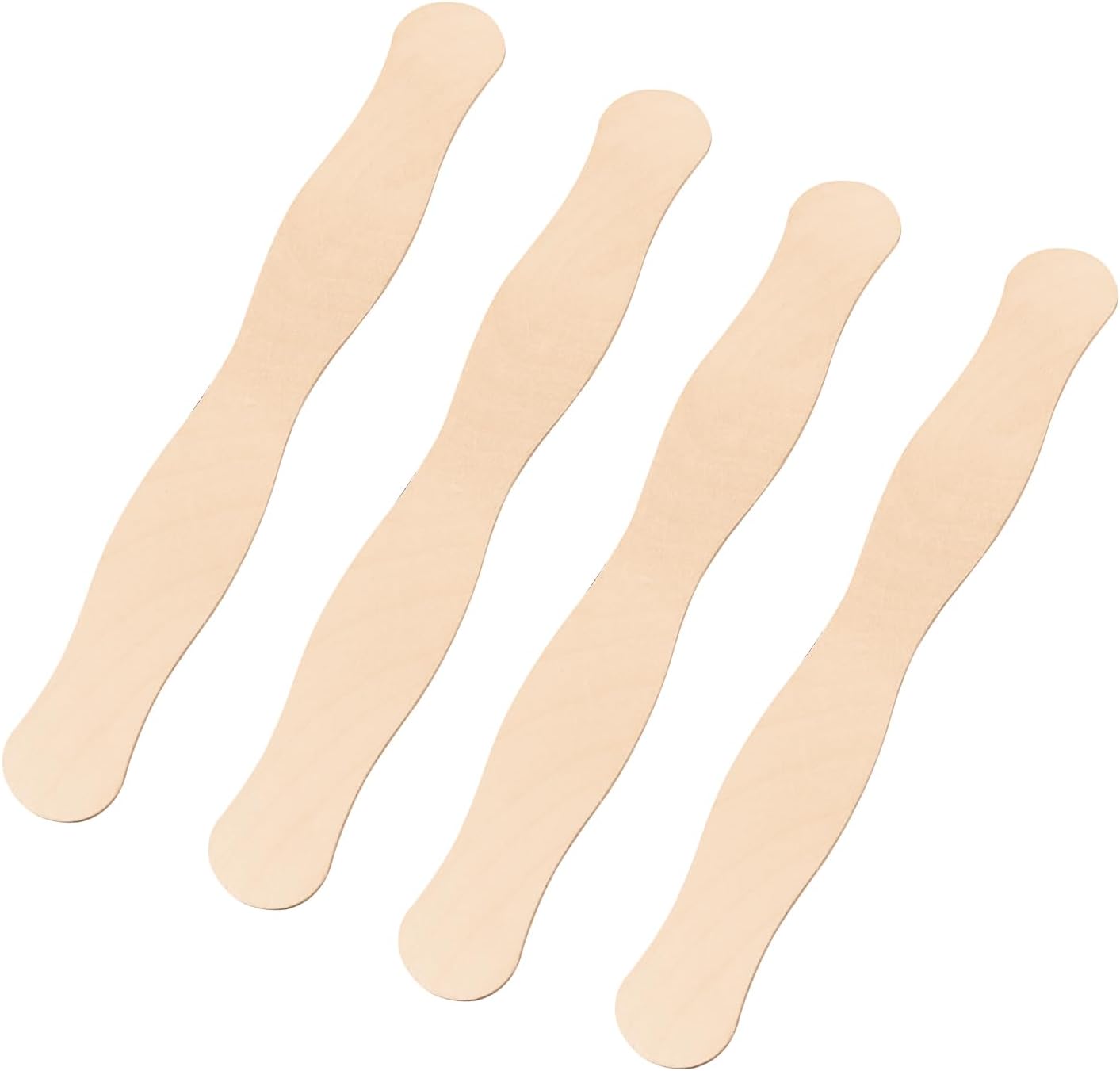 55 Pcs Jumbo Wooden Fan Handles 8 Inch