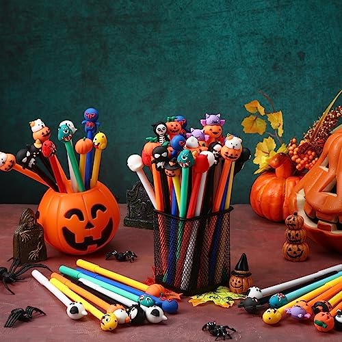 Yeaqee Halloween Gel Rollerball Pens 120 Pack 05mm Cute Cartoon Design