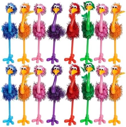 TOYANDONA 24pcs Ostrich Flamingo Pens for Kids