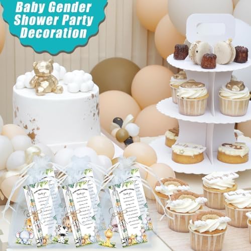 97 Pieces Baby Shower Gift Set Pens Keychains Cards