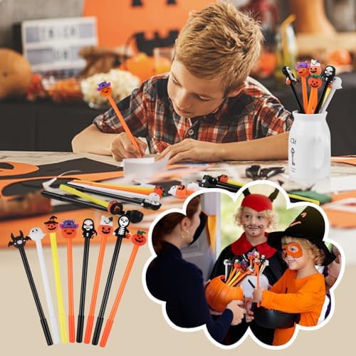DIYASY 32 Pcs Halloween Gel Ink Pens Assorted Designs