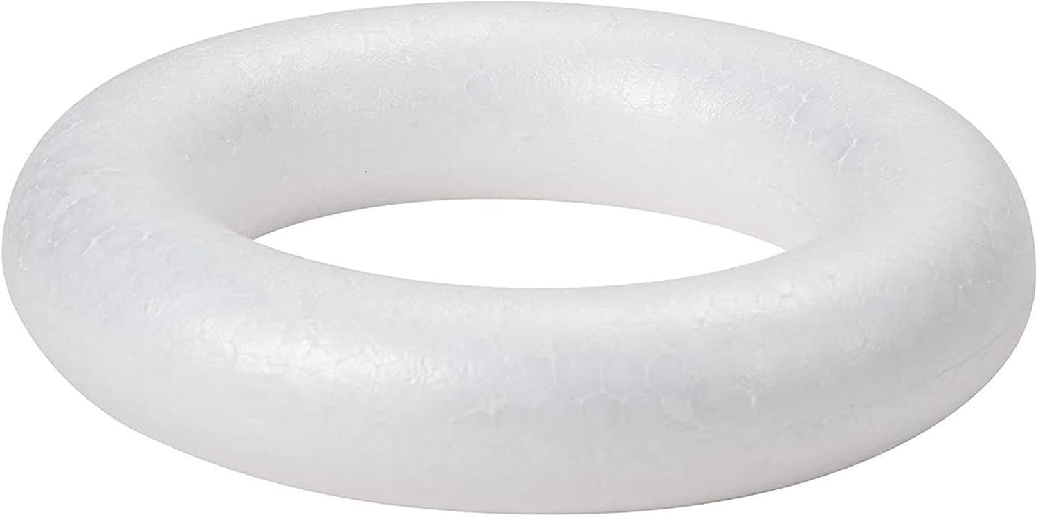 Juvale 6 Inch Foam Wreath Forms 8 Pack
