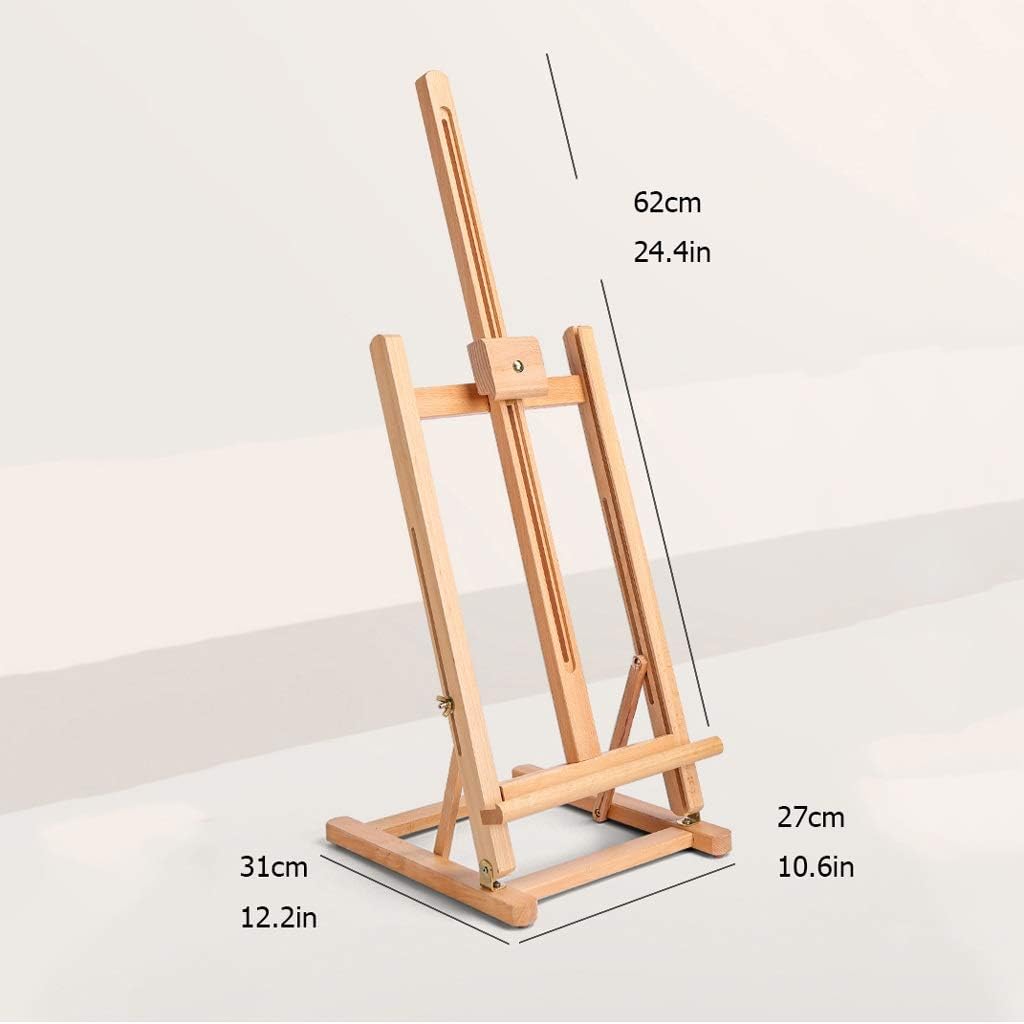Portable Beech Wood Easel with Adjustable Height