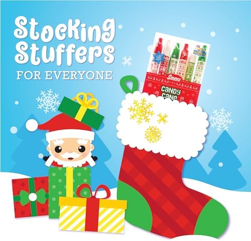 Holiday Smens Candy Cane Scented Gel Ink Pens 6 Count