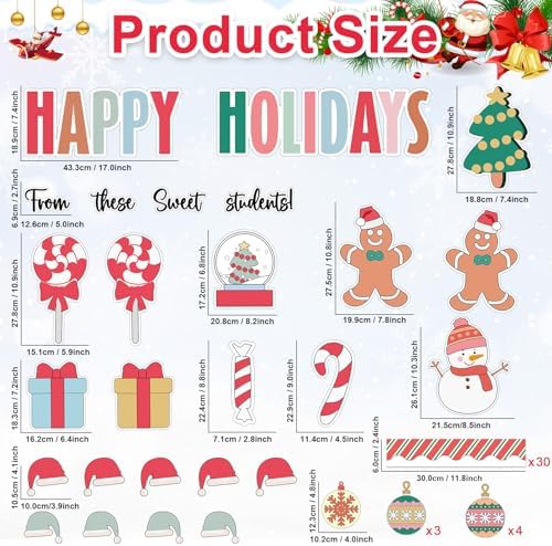 Christmas Bulletin Board Decoration Set