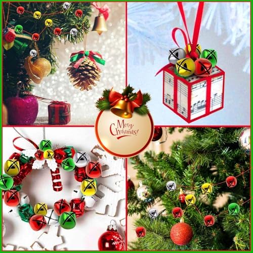YGAOHF Jingle Bells 200 pcs Colorful Christmas Bells