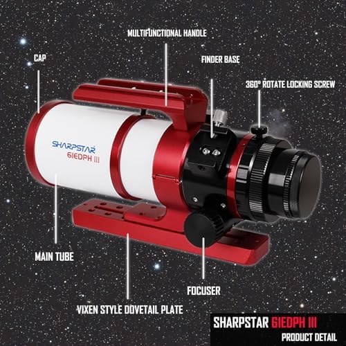 Sharpstar 61EDPH III 61mm Refractor Telescope with ED Glass