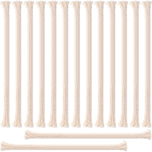 15 PCS 14 Inch Cotton Braided Candle Wicks