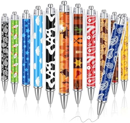Kosiz 48 Pcs Cartoon Western Cowboy Ballpoint Pens Bulk
