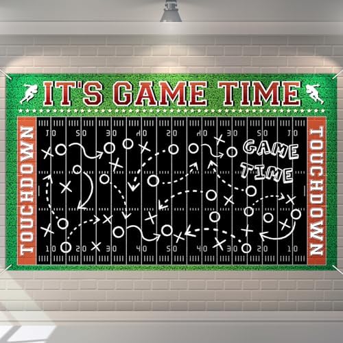 Windkream Football Field Backdrop for Photo and Party Decor