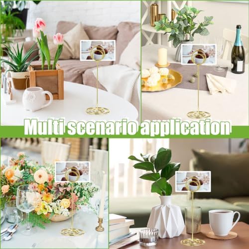 24 Pack 875 Inch Table Number Holders Gold