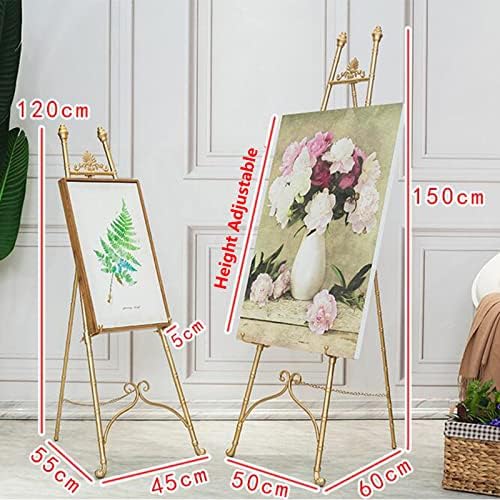 Gold Adjustable Display Easel 120cm Portable Stand