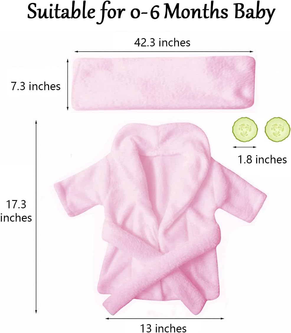 Soft MG House Baby Bathrobe Photography Set