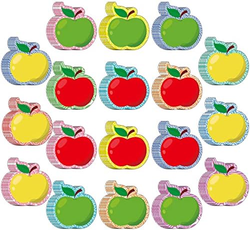 Zonon 90 Pcs Apple Cutouts Classroom Bulletin Board Decorations