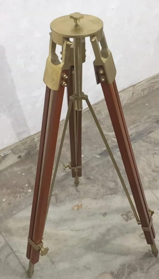 Aliza Malik Wooden Tripod Stand for Telescopes or Spotting Scopes
