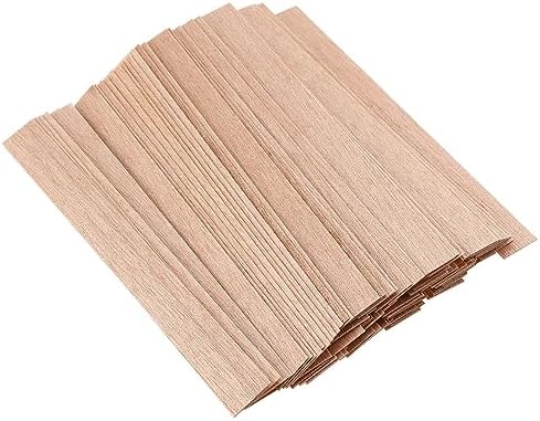 400 Pcs Wooden Candle Wicks with Iron Stand for DIY Candles