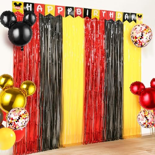 Cartoon Mouse Birthday Decorations Photo Booth Backdrop