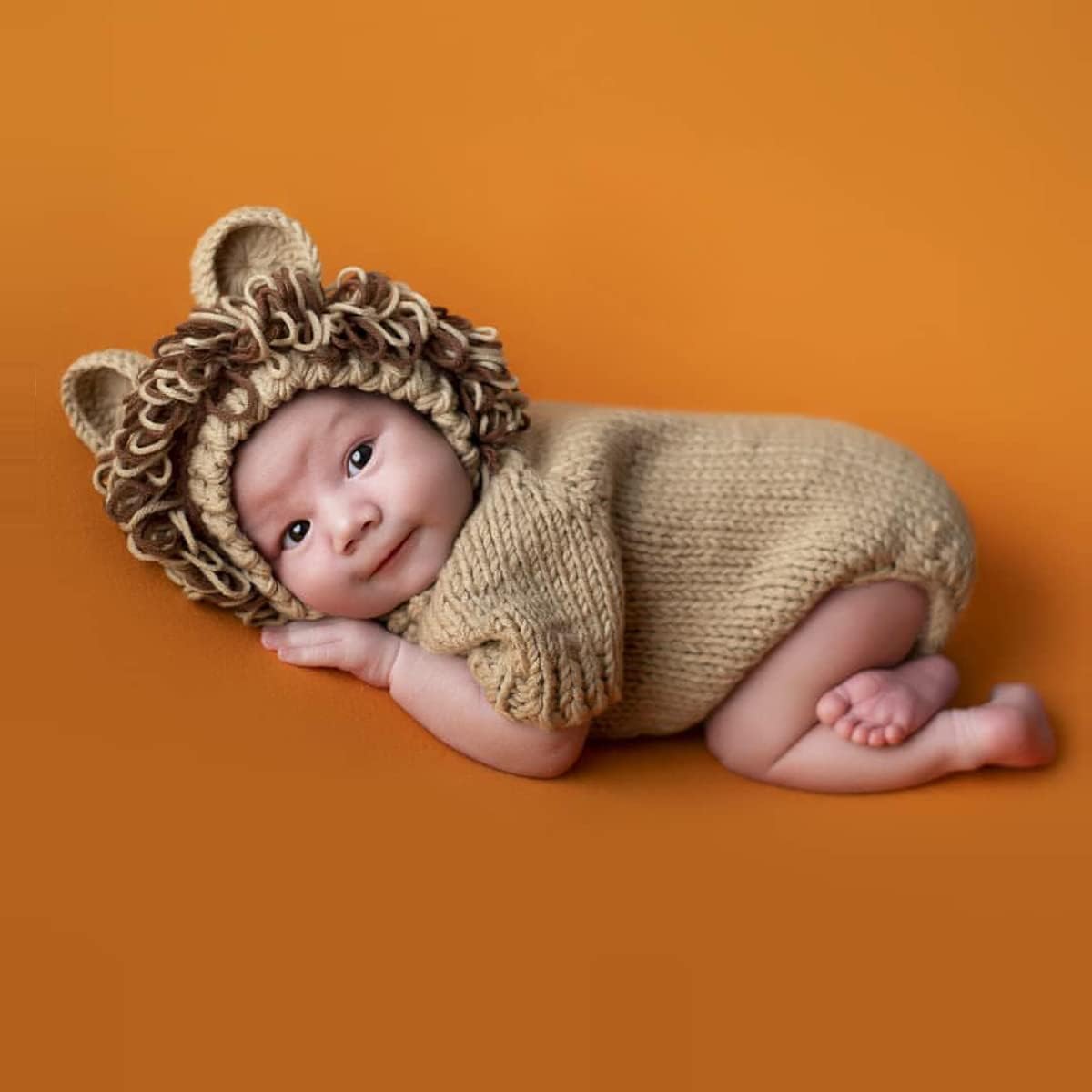 MG House Baby Lion Photography Outfit Set
