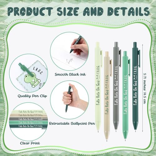 20 Piece Christian Gift Set with Frog Pens and Bookmarks