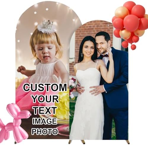 Custom Arch Backdrop with Personalized Design 6FT